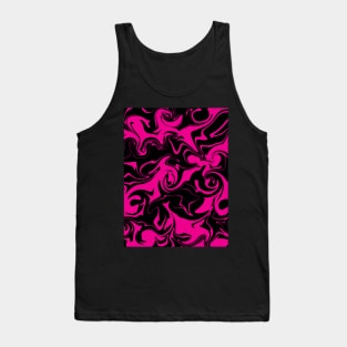 Spill - Magenta and Black Tank Top